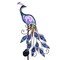 TERESA'S COLLECTIONS Yard Decorations Outdoor, Peacock Solar Garden Lights, 31.5 Inch Metal Lawn Ornaments, Garden Decor for Outside with Crackle Glass Ball, Decorative Stake Yard Art for Patio